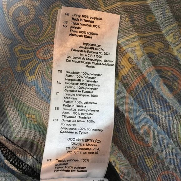 SANDRO PARIS WOMEN DRESS MULTICOLOR SIZE 42 GI11 - Picture 9 of 9